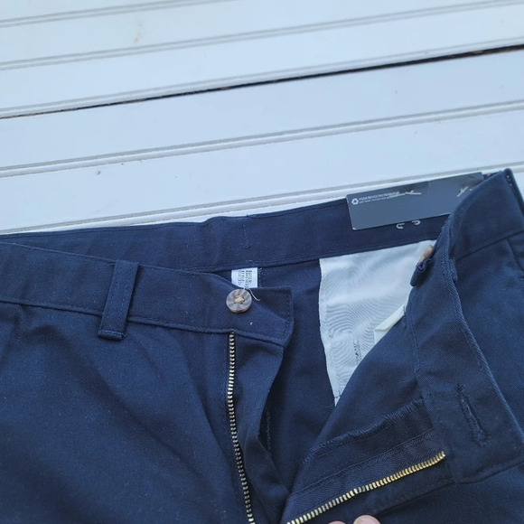 BOYS HUSKY GEORGE NO STAIN WRINKLE STRAIGHT FIT UNIFORM SCHOOL PANTS NAVY 10 H - Picture 5 of 10